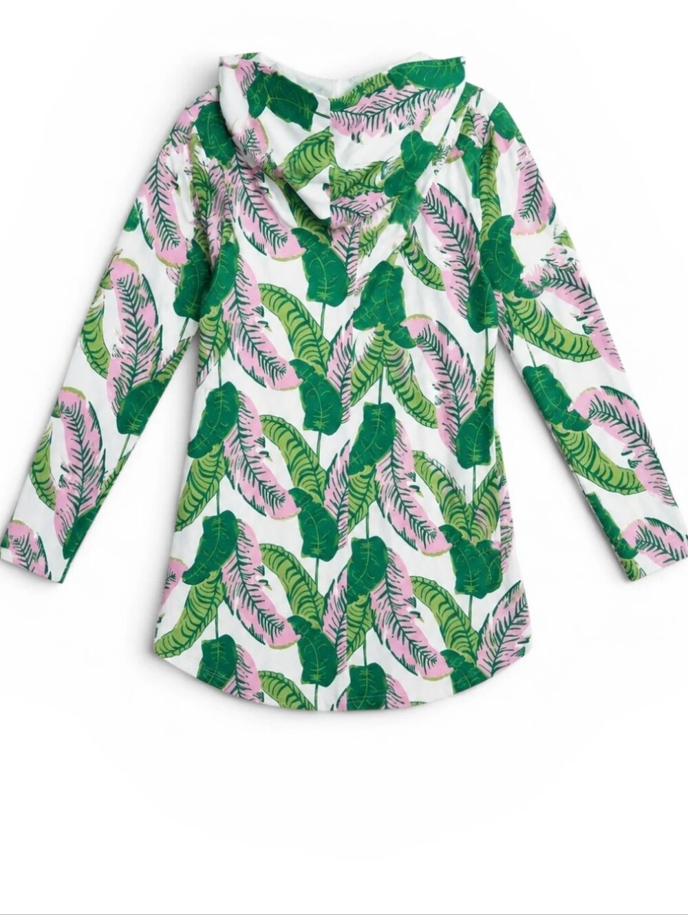 Macbeth Collection by Margaret Josephs Tropical Hooded Cover-Up Dress Large - Picture 4 of 9